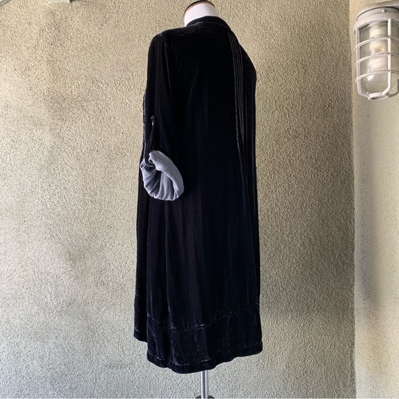 “CP Shades” Dark Navy Velvet Tunic Dress NWT $278 size M - Picture 7 of 12
